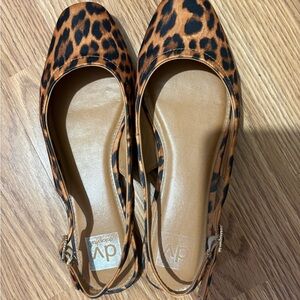 DV by Dolce Vita Leopard Print Women's Slingback Flats